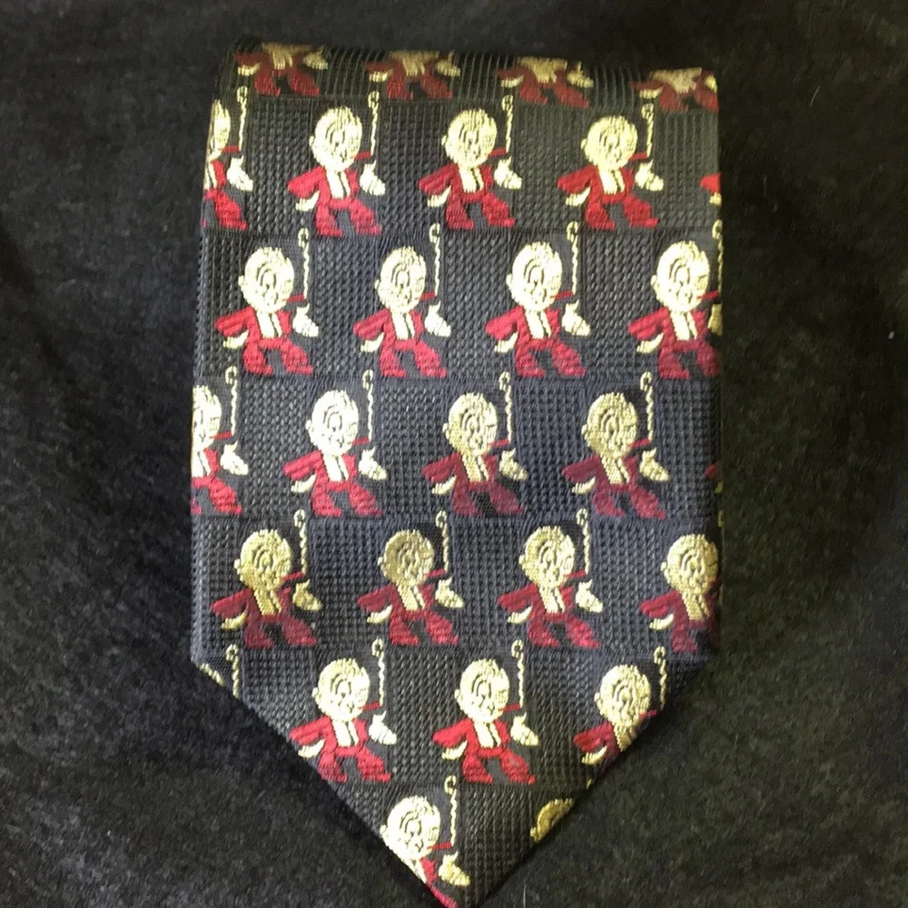 Rare* Vintage Lee Allison Red Smoking‎ Man Tie